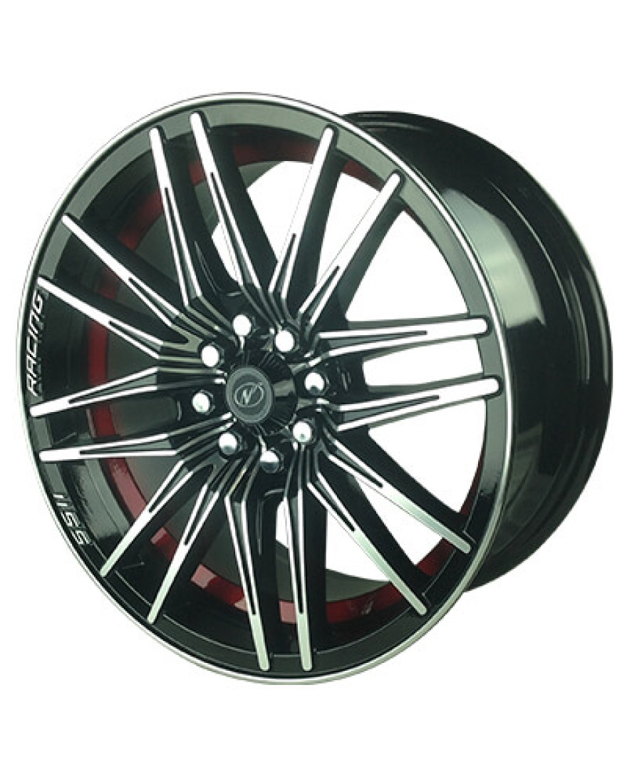 Spider in Black Machined Undercut Red finish. The Size of alloy wheel is 16x7.5 inch and the PCD is 8x100/108(SET OF 4)